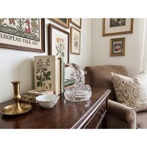 Vintage Oneida Crystal Dolphins Figurine - Capri Collection Italy Lead Crystal